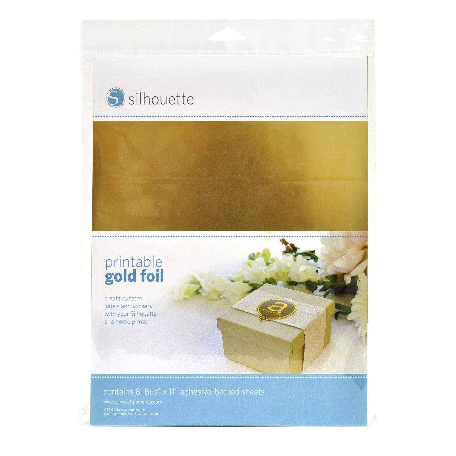 Silhouette Printable Gold Foil Sheet